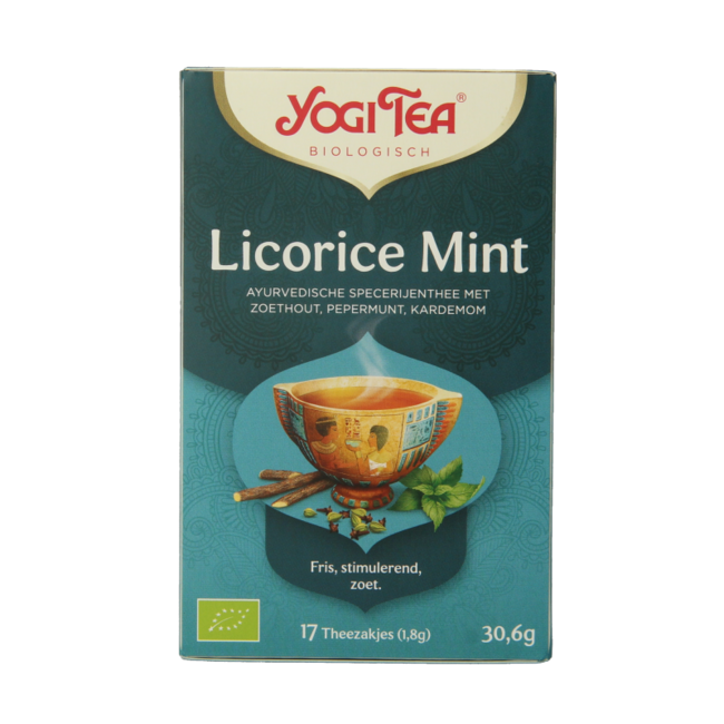 Yogi Tea Regaliz y Menta Bio 17 bolsitas
