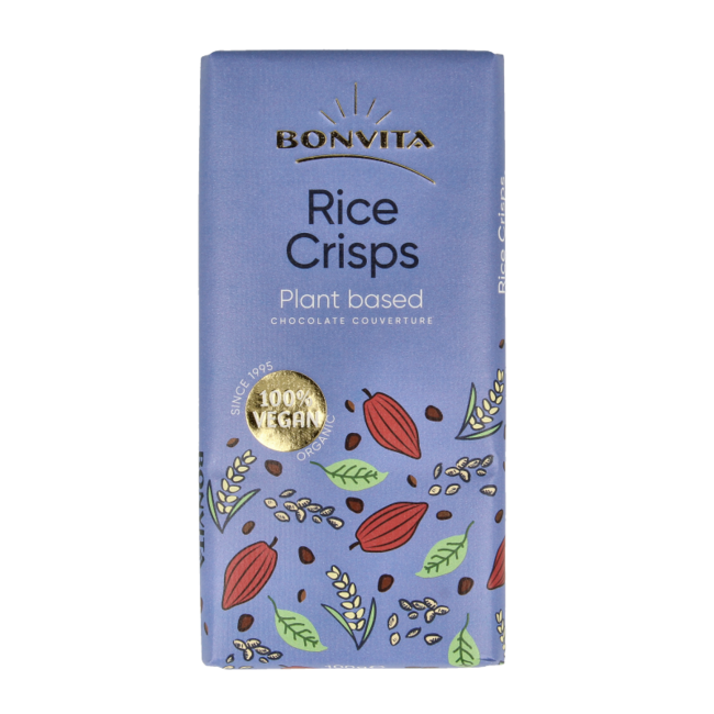 Bonvita Chocolat au lait de riz et riz croustillant bio 100 g