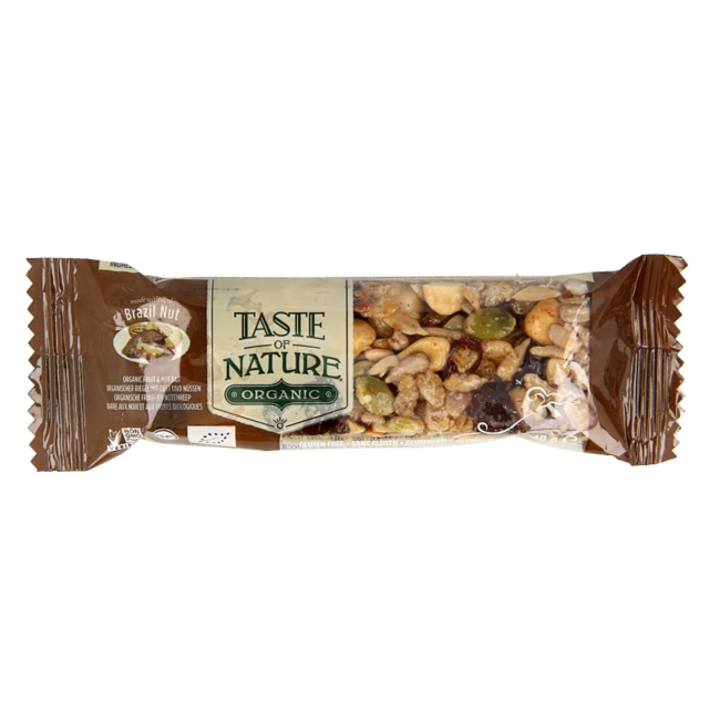 Barrita de cereales con nueces de Brasil bio 40 g