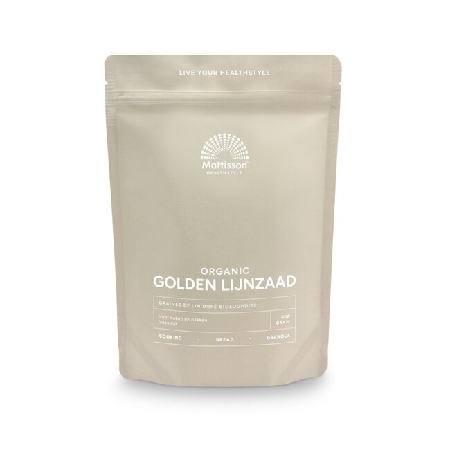 Mattisson Graines de lin doré omega 3 bio 500 g