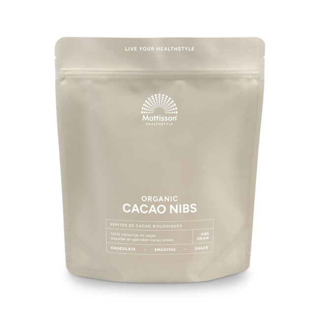 Nibs di Cacao Crudo Bio 400 Grammi