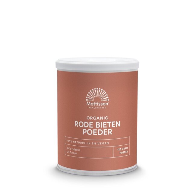 Rode bieten poeder - beta vulgaris biologisch 125 Gram