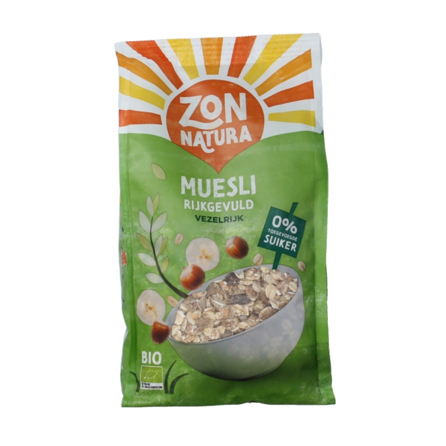 Zonnatura Organic Richly Filled Muesli 500 Grammes