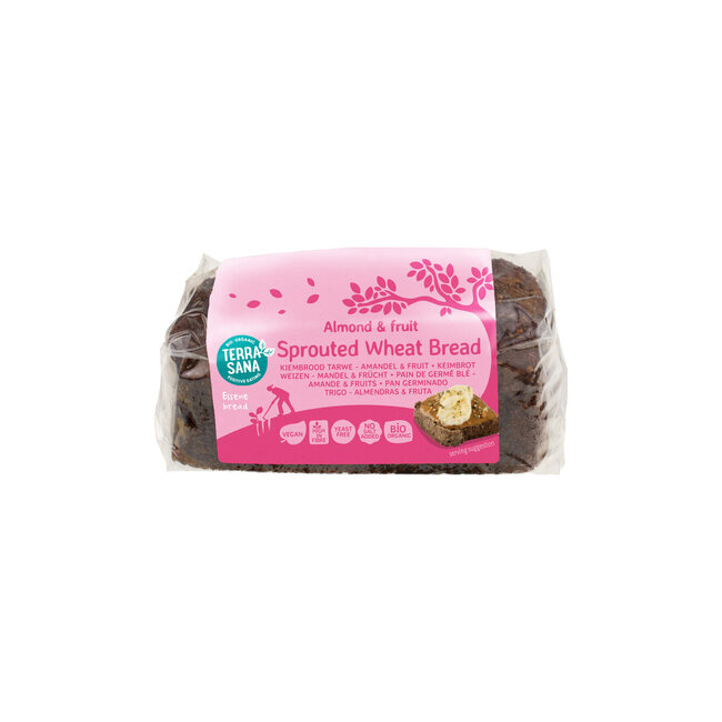 TerraSana Gekeimtes Brot Südfrüchte Mandel Bio 400 Gramm