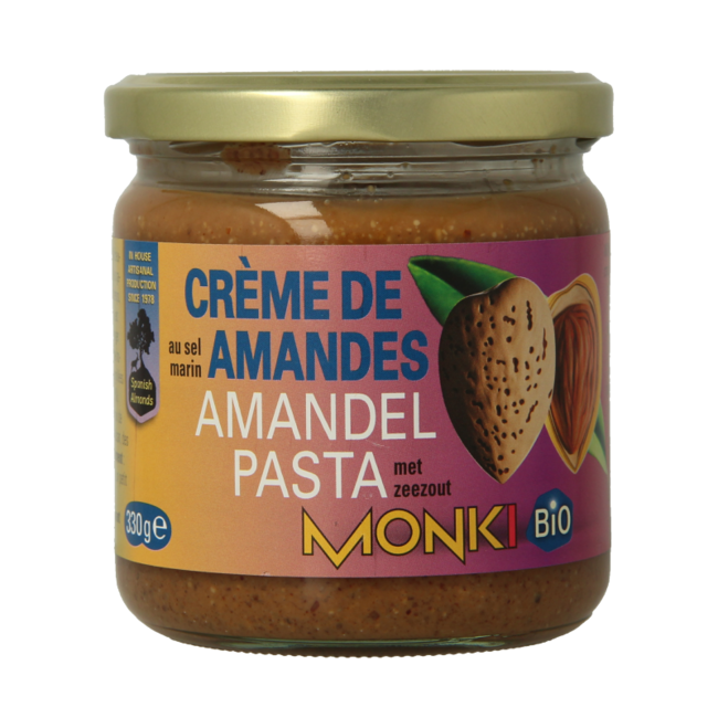 Crema di Mandorle Biologica con Sale 330 Grammi