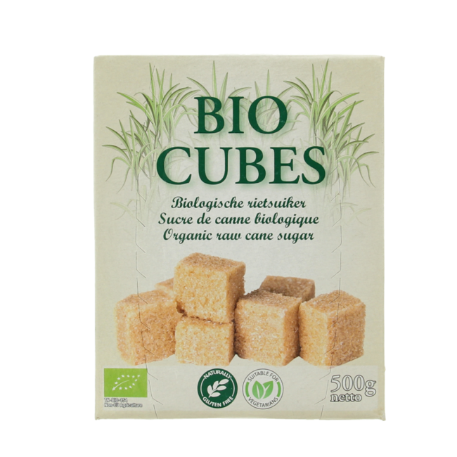 Zucchero di Canna Biologico in Cubetti Hygiena 500 Grammi