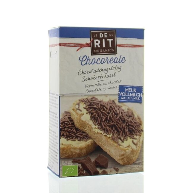 De Rit Chocoreale granella di cioccolato al latte bio 225 Grammi