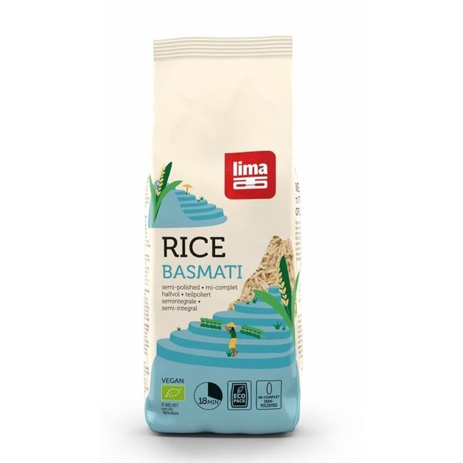 Lima Basmati-Reis, halbvollkorn, bio, 500 Gramm