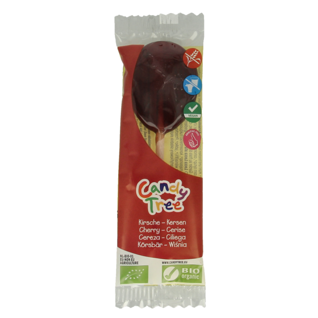 Kersen lollie bio 1 Stuks