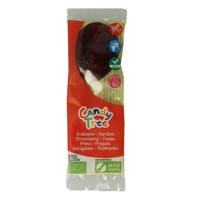 Sucette à la fraise bio 1 pièce