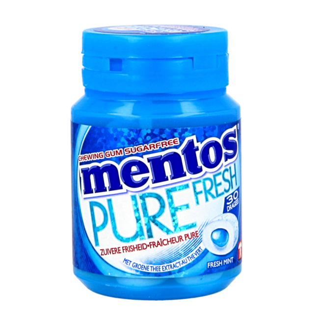 Mentos Pure Fresh Mint Pot de 30 pièces
