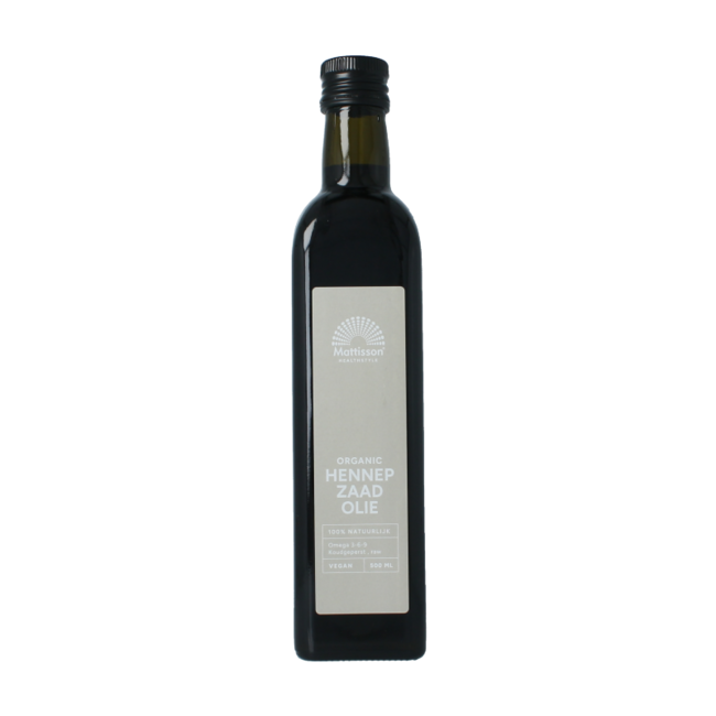 Aceite de semillas de cáñamo raw prensado en frío bio 500 ml