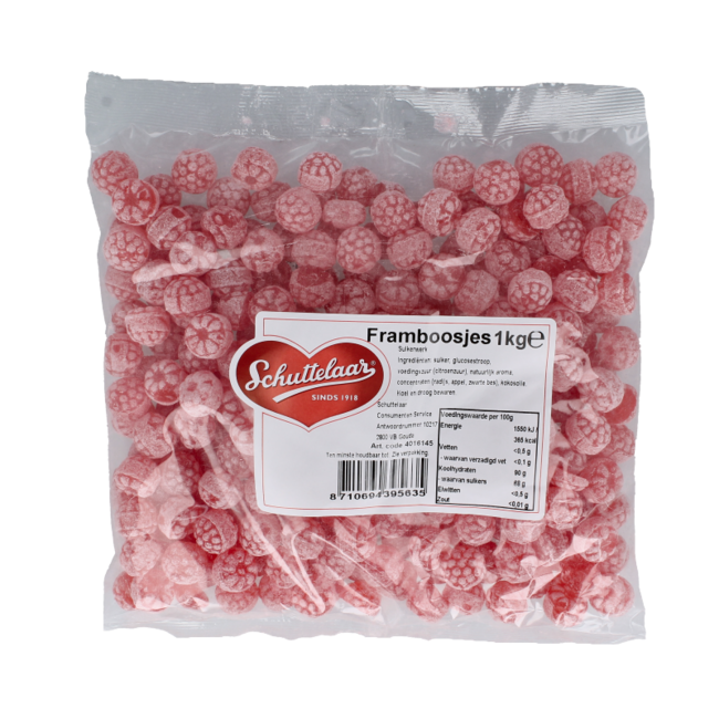 Schuttelaar Himbeerbonbons 1 Kilogramm