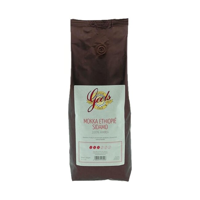 Geels Mokka Ehtiopia sidamo bonen 1 Kilogram