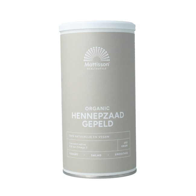 Hennepzaad gepeld bio 250 Gram