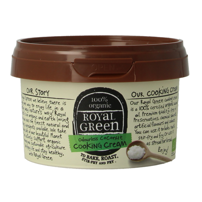 Royal Green Organic Odourless Coconut Cooking Cream 250ml