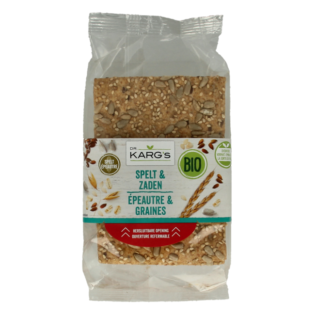 Dr. Karg's Spelt met zaden bio 200 Gram