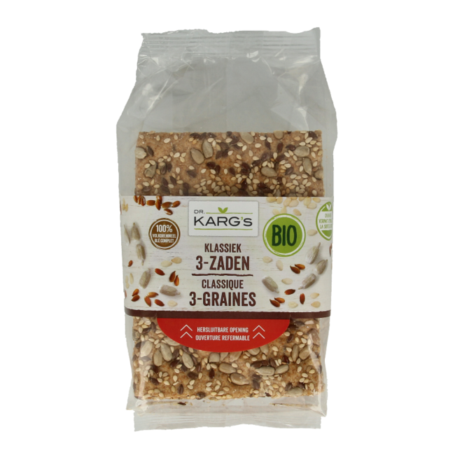 Dr. Karg's Classique 3 Graines Bio 200 g