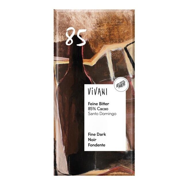 Vivani Chocolat noir délicat 85 % Santo Domingo bio 100 g