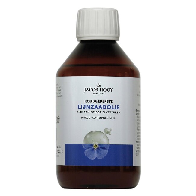 Jacob Hooy Flaxseed Oil 250 Millilitres
