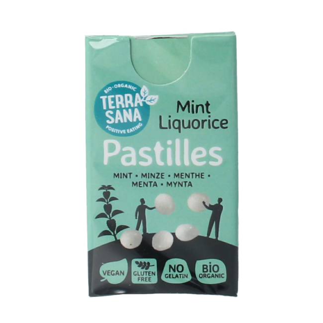 Pastiglie di liquirizia e menta bio 25 Grammi