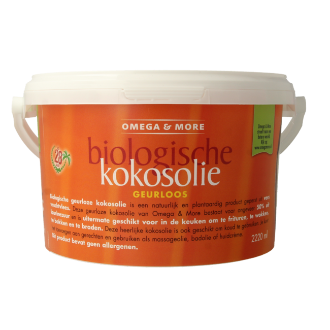Odourless organic coconut oil 2220ml
