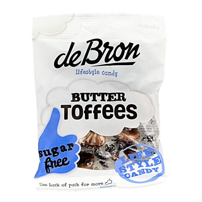 De Bron Buttertoffee zuckerfrei 70 Gramm
