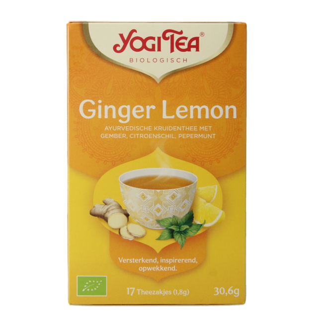 Bio Ingwer-Zitrone-Minze Tee, 17 Beutel