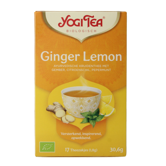 Infusión Bio Jengibre, Limón y Menta (17 Bolsitas)
