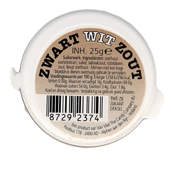 Van Vliet Zwart wit zout 25 gramów