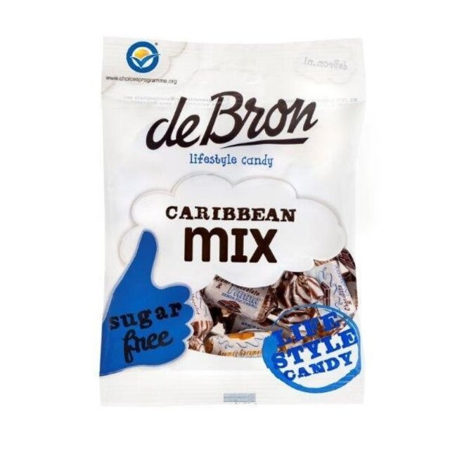 De Bron Caribbean mix suikervrij 90 Gram