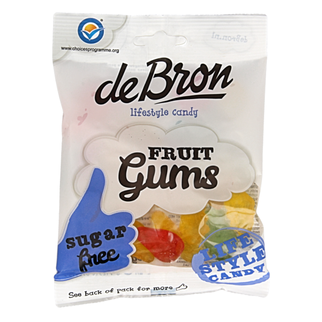 De Bron Fruitgums sin azúcar 100 gramos