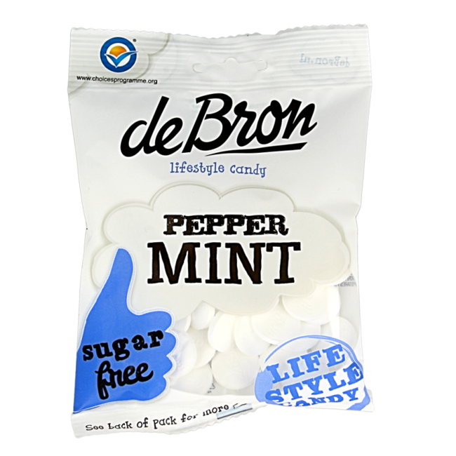 Caramelle Menta Senza Zucchero De Bron 80 Grammi
