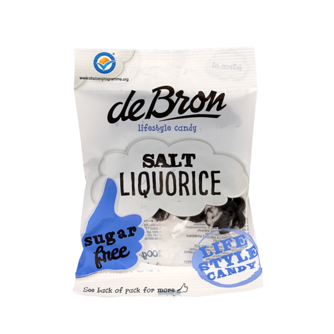 De Bron Klavertjes réglisse salée sans sucre 100 g