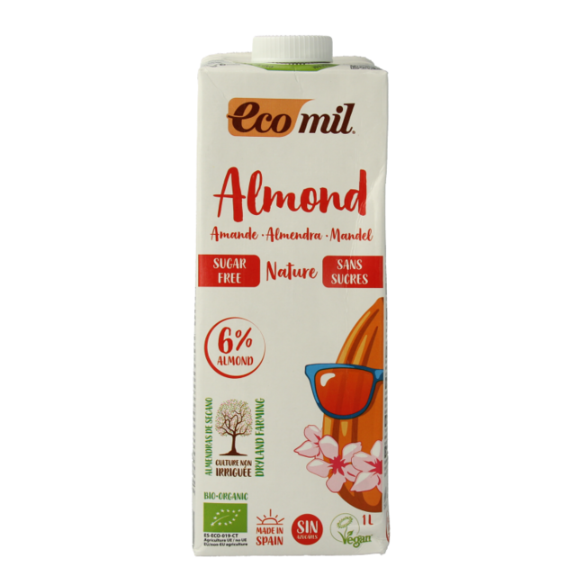 Boisson aux amandes nature sans sucres bio 1 litre
