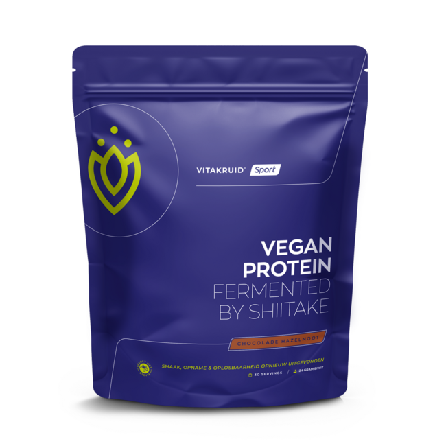 Vitakruid Vegan protein fermented by shiitake chocolade 921 Gram