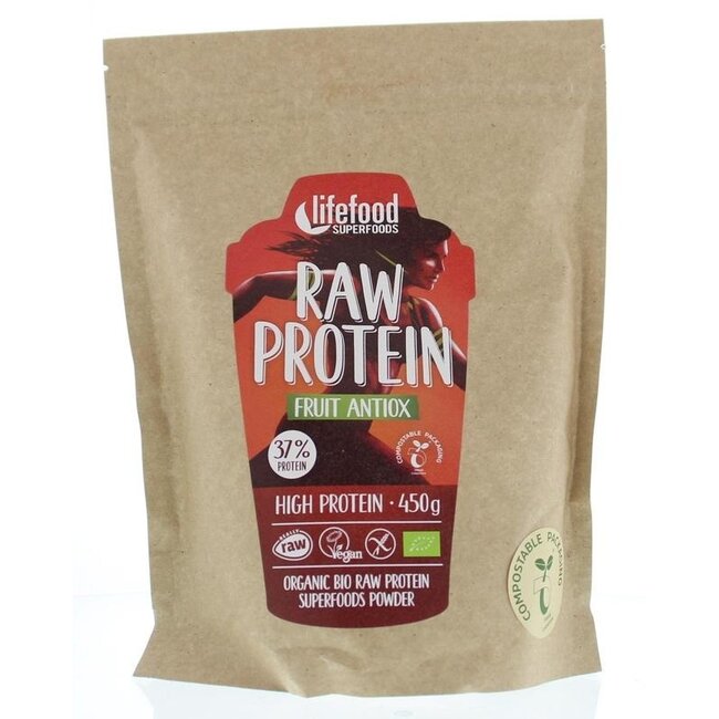 Lifefood Proteínas en polvo fruta antiox crudo bio 450 Gramos