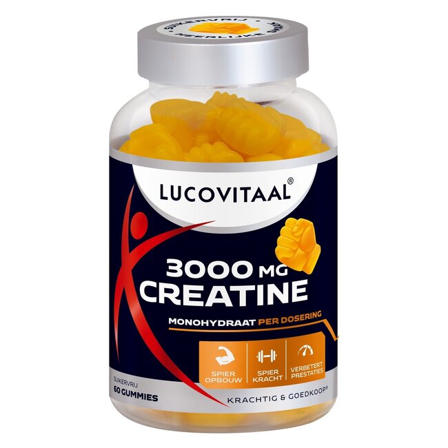 Lucovitaal Créatine 3000mg gummies 60 Pièces