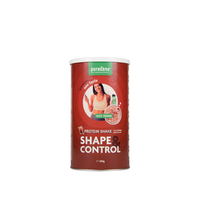 Purasana Shape & Control frullato proteico vegano al cioccolato 350 Grammi