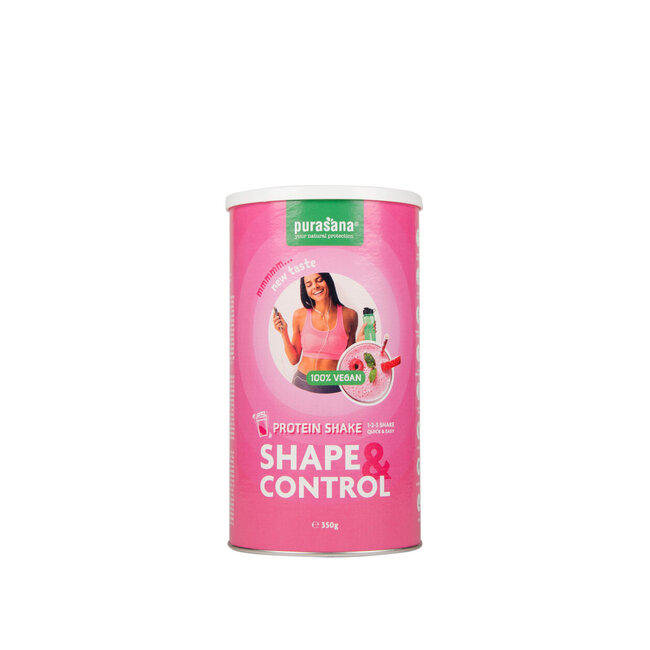 Purasana Shape & Control Strawberry-Raspberry Protein Shake 350g