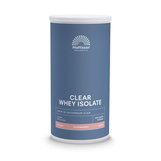 Mattisson Clear Whey Isolate Fraise 400 g
