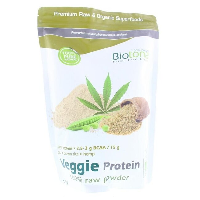 Biotona Veggie protein raw bio 1 kilogramo
