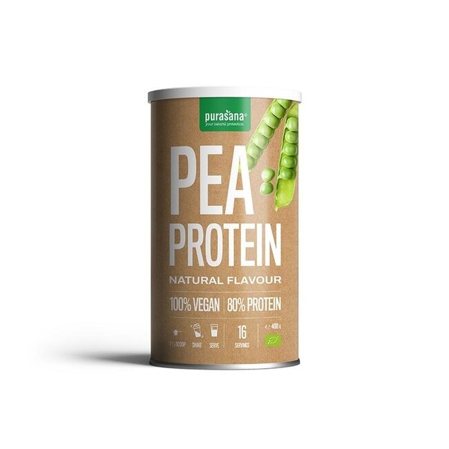 Purasana Proteine di piselli vegane bio 400 Grammi