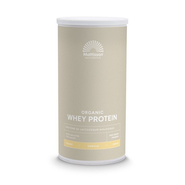 Organic whey protein vanilla 75% 450g
