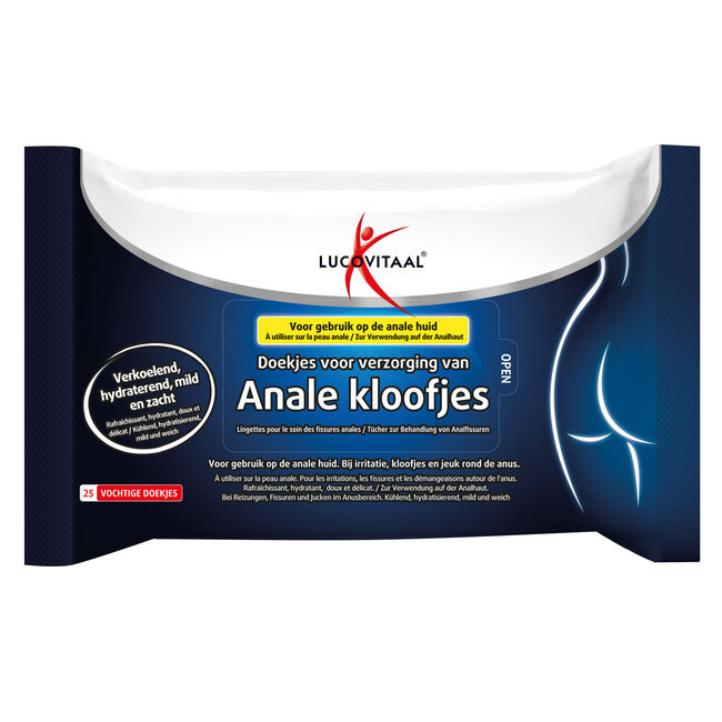 Lingettes pour fissures anales - 25 pièces