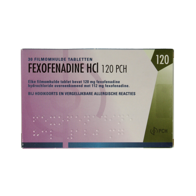 Fexofenadine HCl 120mg 30 Tabletten