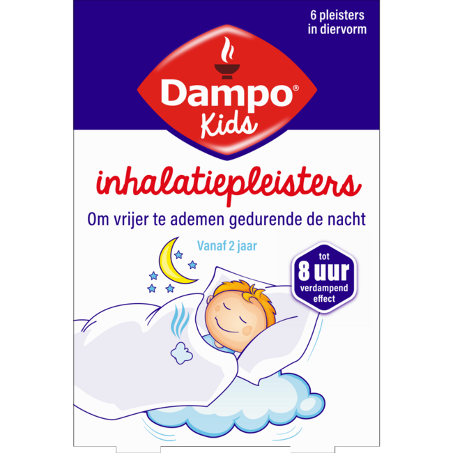 Dampo Kids Inhalationspflaster Tierform 6 Stück