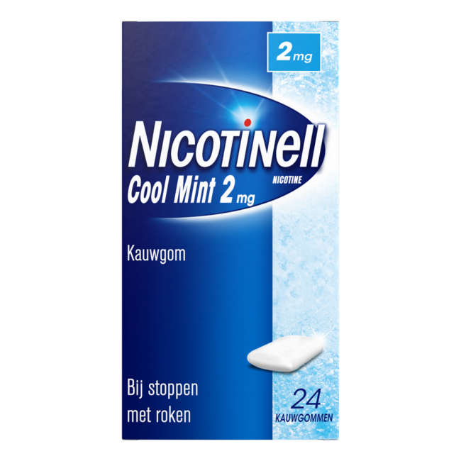 Gommes à mâcher Cool Mint 2 mg 24 pièces