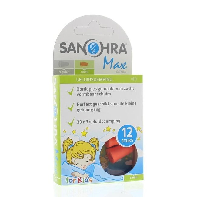 Bouchons d'oreilles Sanohra foam max small 6 paires