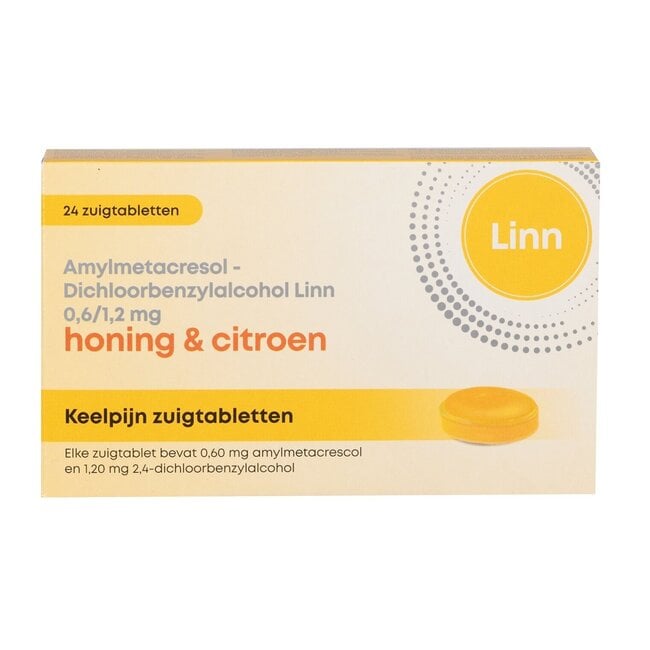 Halsschmerzen Honig & Zitrone 24 Lutschtabletten